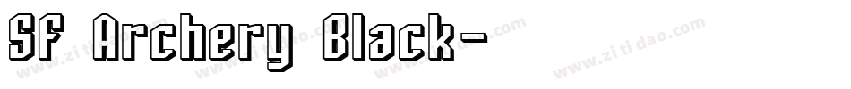 SF Archery Black字体转换